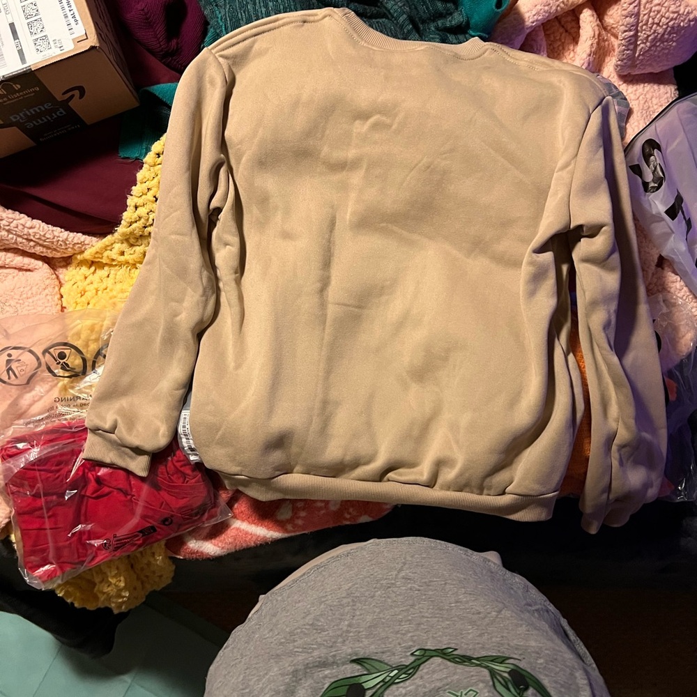 Beige Crewneck Sweatshirt